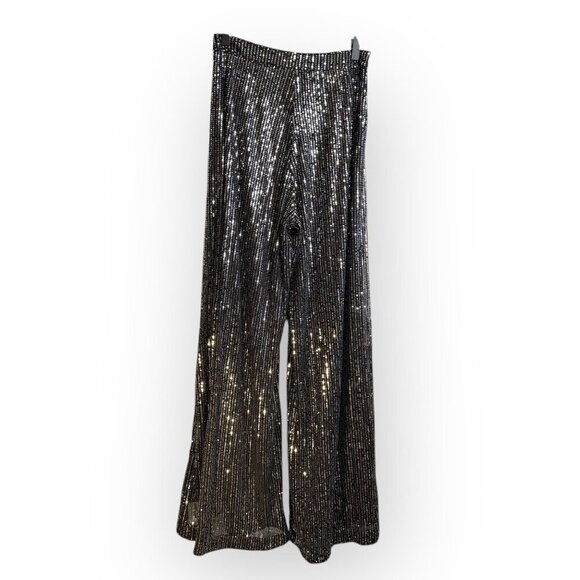 SHEIN High Waist Sequin Wide Leg Pants - Picture 2 of 5